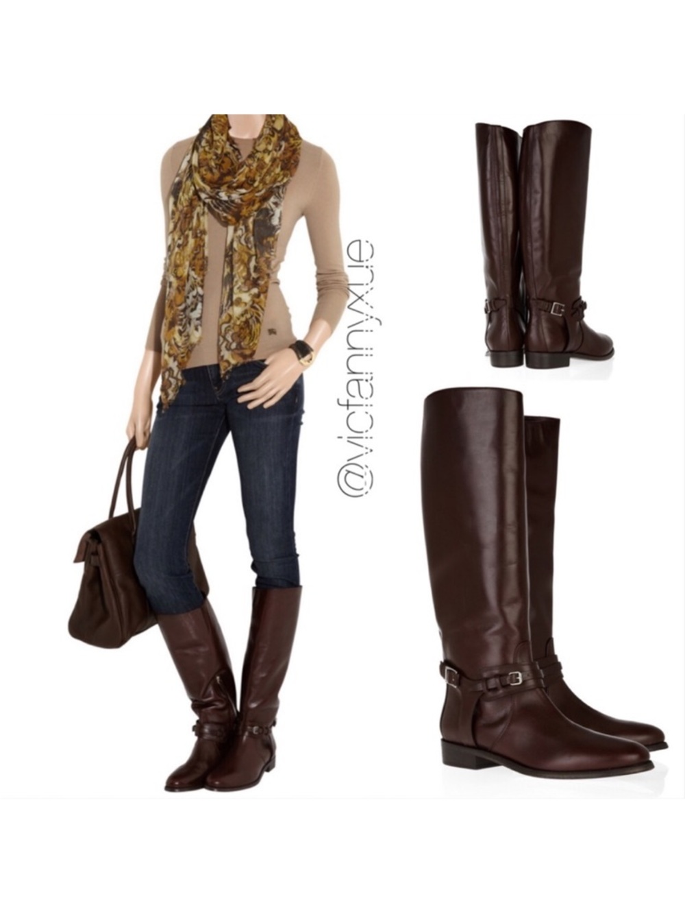 Authentic Burberry leather biker boots 37 6.5